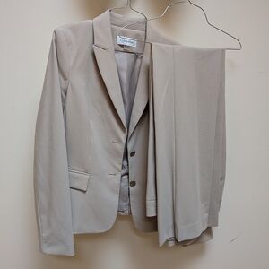 Calvin Klein Tan Suits for Professional Elegance